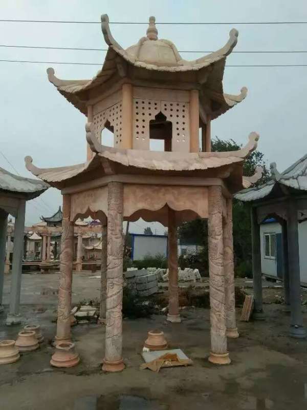 石材六角亭